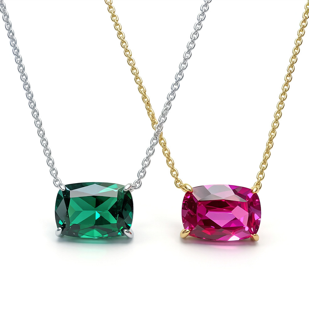 Or blanc Diamant vert