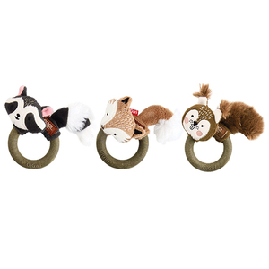 Qualidade personalizado macio gato recheado animal de pelúcia brinquedo <span class=keywords><strong>catnip</strong></span> anel pet gatos brinquedos interiores com papel BB kitty
