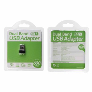 Dual Band USB <strong>Wifi</strong> 600Mbps Adapter AC600 Dual Band 2.4GHz 5GHz PC Mini <strong>Computer</strong> USB <strong>Network</strong> Card Receiver 802.11b/n/g/ac