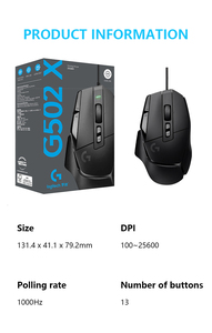 Per Logitech G502 X Mouse da gioco ottico cablato per Laptop e Computer Desktop - Product Image 4