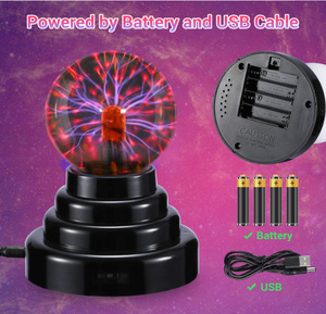 Hot Sale Newest Plug-in Battery 4inch Touch Sound <strong>Thunder</strong> Light Large Plasma Ball With Switch Control - Product Image 4