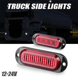 4LED/6LED חירום Strobe אות <span class=keywords><strong>LED</strong></span> אזהרת אור סמן צד אור אדום/אמבר/לבן/כחול/ירוק <span class=keywords><strong>12V</strong></span>-24V משאית מהבהב מנורה