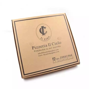 Wholesale 33 35 CM 30 40 CM 9 Inch Fastfood Packaging Custom Design Printed Black White Pizza <strong>Boxes</strong> With Logo