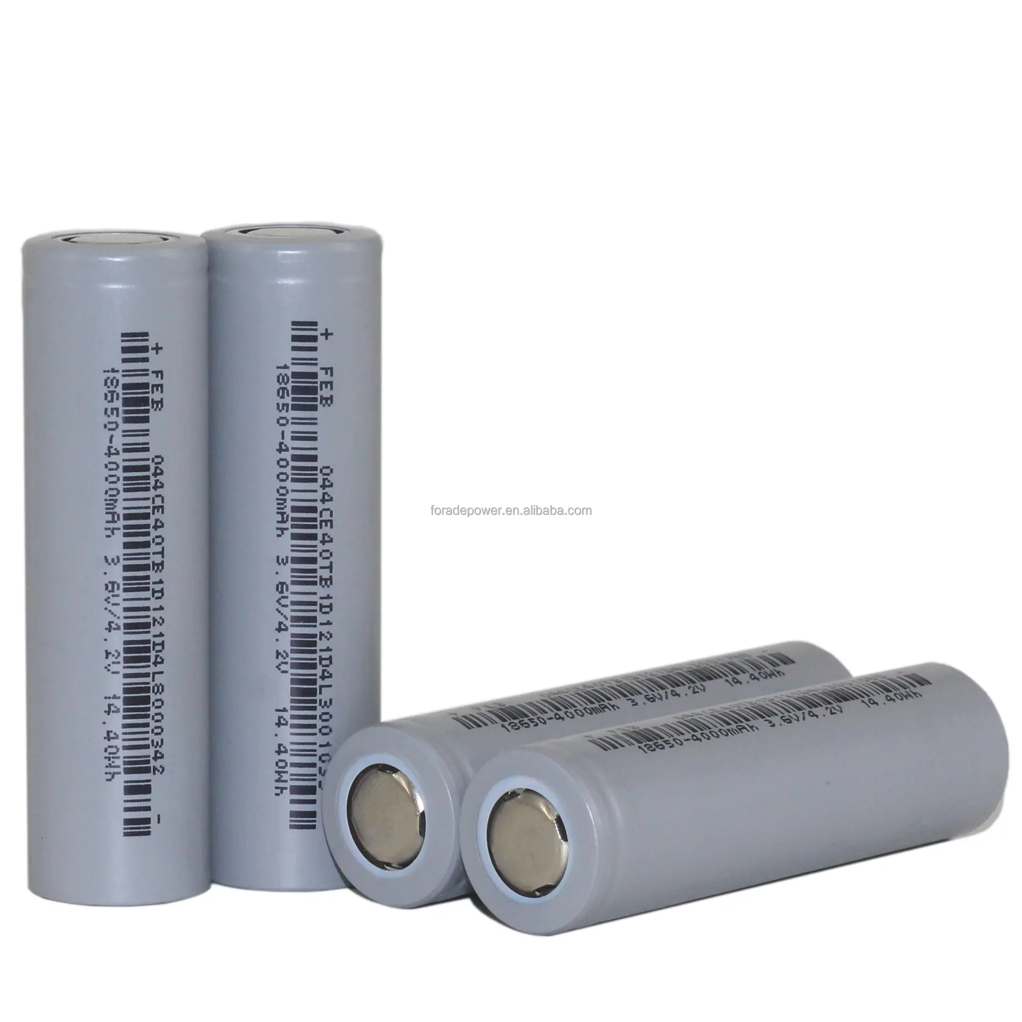 Record mondiale 3.7V batteria 18650 4000mah 2C batteria scarica 18650 4000mah per torcia elettrica