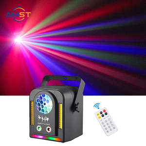 Powerful Mini Disco RGB Led Light Led Beam Patterns Flower Laser Led Flash Flow Remote <strong>Music</strong> Mode DMX for <strong>Party</strong> Holiday <strong>DJ</strong>