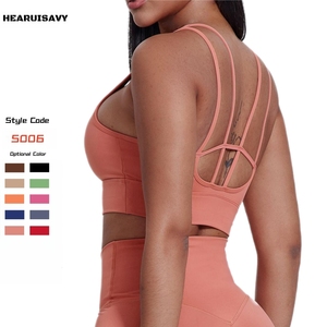 HEARUISAVY Medium Impact Compression Wirefree Sports Bras Workout <strong>Tank</strong> Tops for Women Fitness Wear Gym Active Bra - Product Image 4