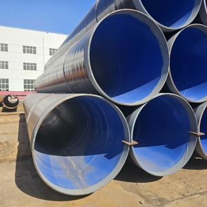 Kaliteli 2500mm çap endüstriyel yalıtım kaynaklı karbon çelik oluklu Spiral boru