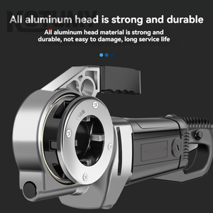 2300W Máquina De Rosqueamento De Tubulação Elétrica Portátil Ferramenta Doméstica De Mão com Placa Dobrável Máquinas De Rolamento De Rosca Galvanizada