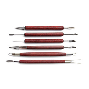 6pcs Set of <strong>Clay</strong> Tool with Red Handle - Product Image 5