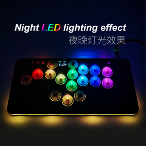 SiTong HITBOX-3 gestapelt High-End Schwarz Acryl Panel Voll Silent Kailh Low Red Switch Street Fighter 6 Himbeer Pi O Arcade - Product Image 6