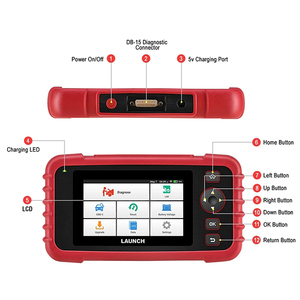 X431 CRP129X OBD2 Escáner de coche Herramienta de diagnóstico automático Lector de código profesional Creader
