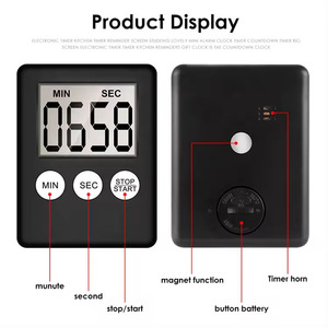 LCD Digital Screen Square Cooking Countdown-Alarm Küchen timer mit Magnet - Product Image 6