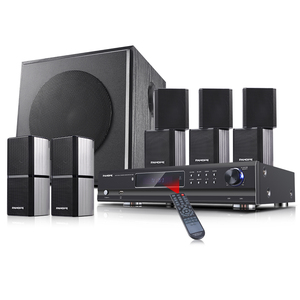Mini 5,1 sistema de sonido de cine en casa 3D envolvente USB/TB/fibra/Coaxial 5,1 amplificador envolvente combinado sistema de altavoces satelitales - Product Image 1