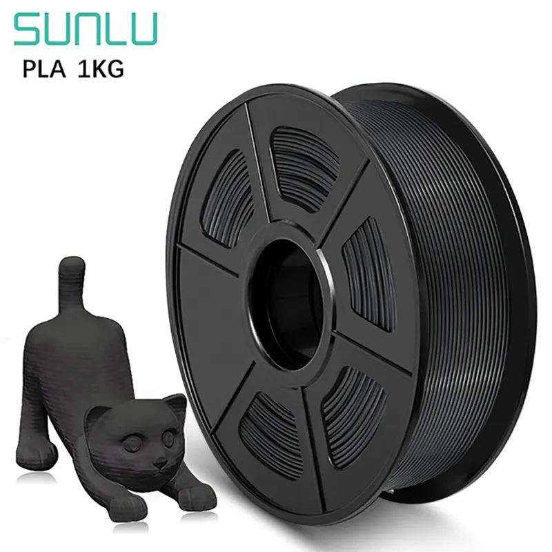 SUNLU 1 kg pla filament 1.75mm 3d imprimante filament matériaux importés pla plastique granule pla filament pla