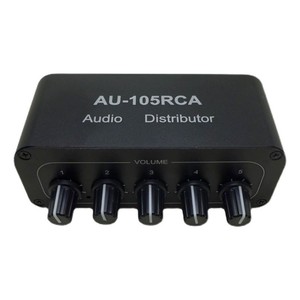 AU-105RCA Audio Distributor Supports 1-Way <strong>Input</strong> 5-Way <strong>Output</strong> for <strong>Amplifiers</strong> and Active <strong>Speakers</strong> - Product Image 2