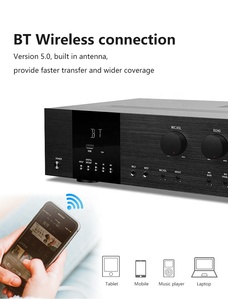 Professional 3 <strong>Microphone</strong> <strong>Input</strong> DSP BT5.0 360W Power Amplifier 1800w for Karaoke and Big Speaker