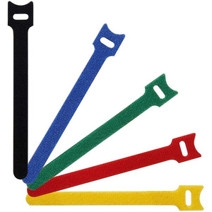 8 Inch Reusable Back to Back Soft Nylon Reusable Fastening <strong>Hook</strong> <strong>and</strong> <strong>Loop</strong> Cable <strong>Tie</strong> - Product Image 1