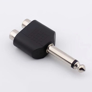 Adaptador de áudio Lotus RCA dividido em dois RCA macho para 2RCA fêmea conversor RCA