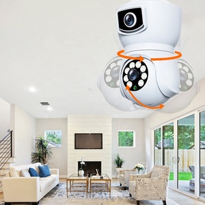 กล้องเฝ้าระวังอัจฉริยะ DP41 HD 1080P เลนส์คู่กล้อง360ภาพพาโนรามา WiFi ตรวจจับการเคลื่อนไหวด้วยเสียงสองทางระบบกลางคืน - Product Image 4