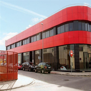 Glossy Red Acp/<strong>acm</strong> Sheet 3mm 4x8 Wall <strong>Cladding</strong> <strong>PE</strong>/PVDF/FEVE 1220x2440mm Aluminum Composite Panel - Product Image 1