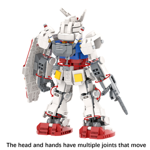 MOC1242 RX-78-2 робот 891 шт. кирпичи японская аниме модель креативная серия развивающие пластиковые строительные блоки детские подарочные игрушки - Product Image 3