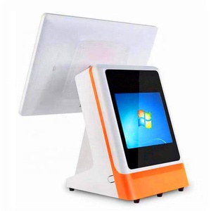 LKS-POS990P Новый дизайн 15 дюймов все в одном pos емкостный сенсорный экран pos машина со встроенным 8 дюймов ЖК-дисплей покупателя - Product Image 2