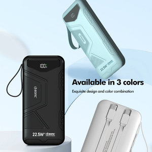 Ronc Factory OEM Custom 10000mAh Powerbanks With Digital Display USB <strong>Type</strong> <strong>C</strong> <strong>Output</strong> 22.5W Portable <strong>Power</strong> <strong>Bank</strong>