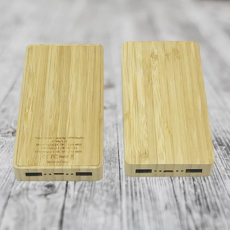 OEM Hot Selling neuen Trend ECO grün Bambus drahtlose magnetische Power bank Schnell ladung nachhaltige Recycling Holz Power bank