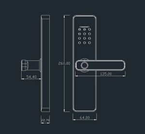 ホテルのホームセキュリティのためのTuyaAPPリモコンTTlockWifiカードリーダーを備えたキーレスエントリー指紋スマートドアロック