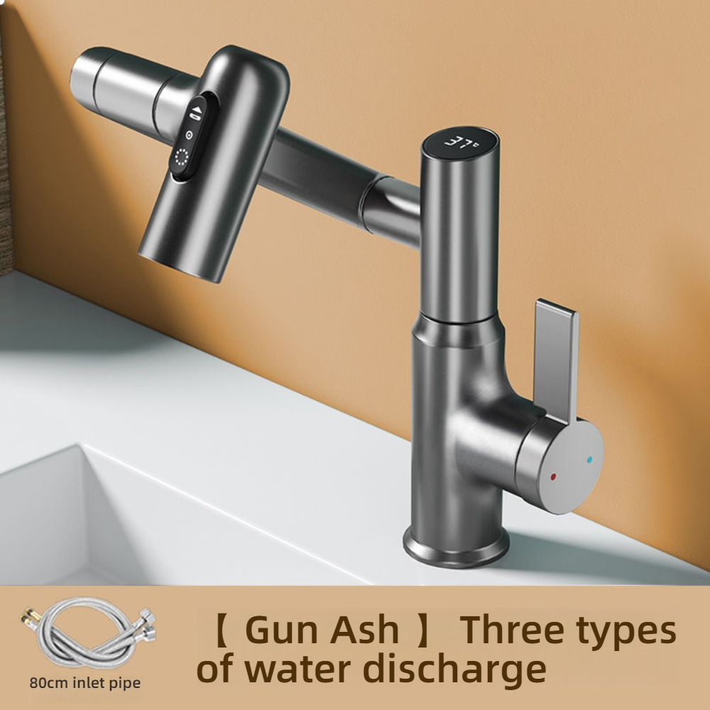 Gris pistolet - Affichage numérique + tuyau 80CM