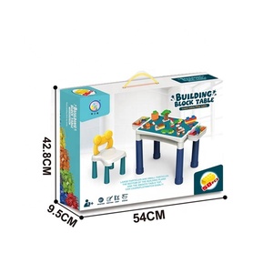 Children's Building Block <strong>Multi</strong> <strong>Function</strong> Baby's Learning <strong>Table</strong> <strong>Game</strong> Toy <strong>Table</strong> Chair Large Particle Building Block <strong>Table</strong> - Product Image 2