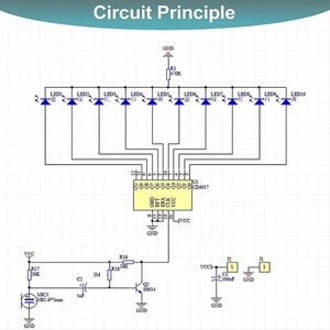 Progetto di saldatura Kit elettronici fai da te Kit di pratica del circuito stampato ruota rotante a LED colorata ruota con musica per adulti bambini B - Product Image 4