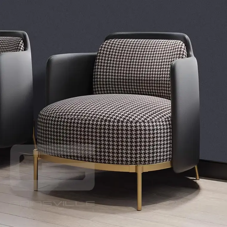 Silla de ocio de cuero de diseñador Bauhaus moderna, silla relajante Vintage de un solo asiento cómoda