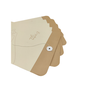 Benutzer definierte A4A5 Größe Kraft papier Office Organizer Umschlag Karton Datei Ordner Button String Projekt Taschen Tasche für Dokument - Product Image 1