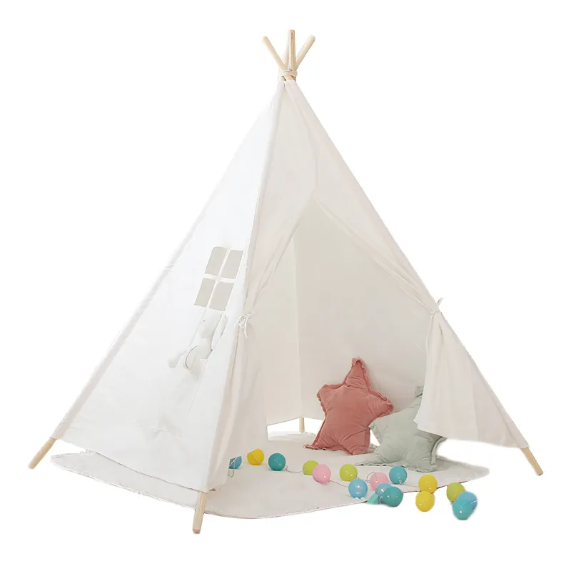 Tiktok Hot Selling Kinderspiel zeug Tipi drinnen und draußen Camping zelte Tipi Zelthaus für Kinder