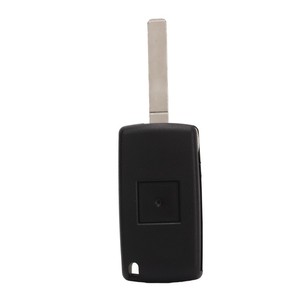 2 Button Flip <strong>Remote</strong> Key Case Black Easy to Carry Replacement for Peugeot 107 <strong>207</strong> 307 307cc 308 SW 407 607 Unslotted Blade CE053 - Product Image 4