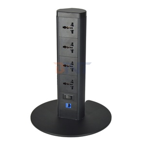 Cable de extensión de alimentación Enchufe de torre de cargador multifunción con interruptor para el hogar/La Oficina