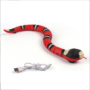 流行的自动交互式智能感应蛇Usb充电遥控猫预告玩具 - Product Image 1