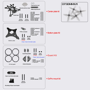 AXISFLYING AVATA 3.5&quot; <strong>FPV</strong> Drone Cinewhoop <strong>Frame</strong> KIT Upgrade Support DJ1 O3 C157 V2 Motor for RC <strong>FPV</strong> Freestyle AXIS AVATA3.5 - Product Image 5