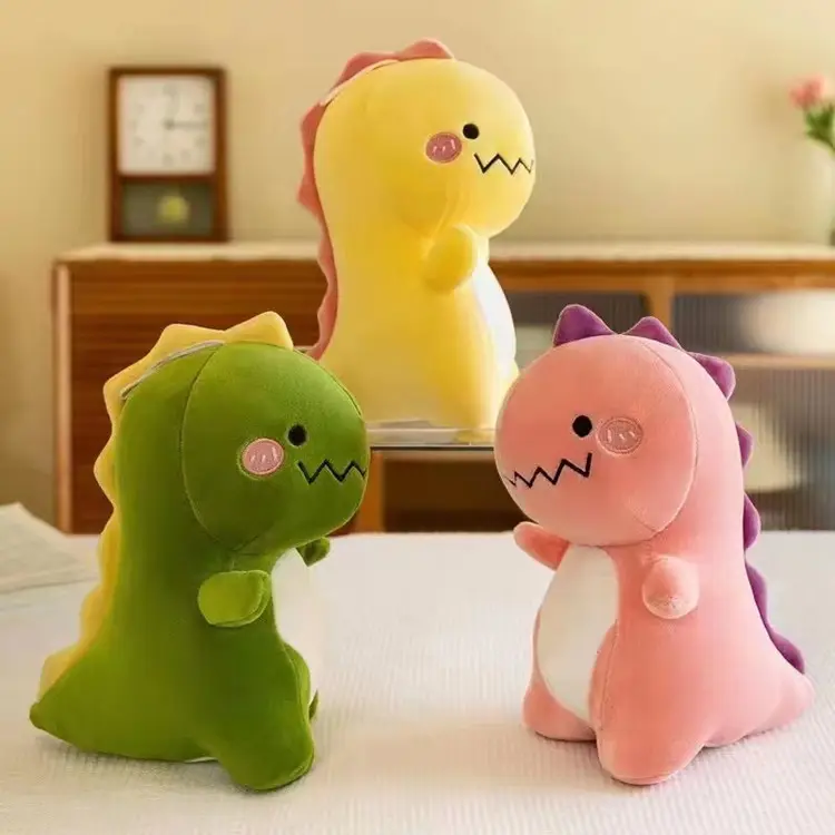 Hochwertige niedliche benutzer definierte Stofftier Dinosaurier Plüsch tier Kawaii weichen Dinosaurier 100% Polyester ausgestopfte Puppe für den Großhandel