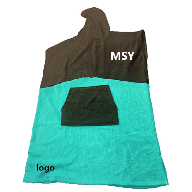 Robe para mudar de poncho surf, toalha com capuz 100 algodão para trocar de toalha com bolso para surf praia natação esportes ao ar livre