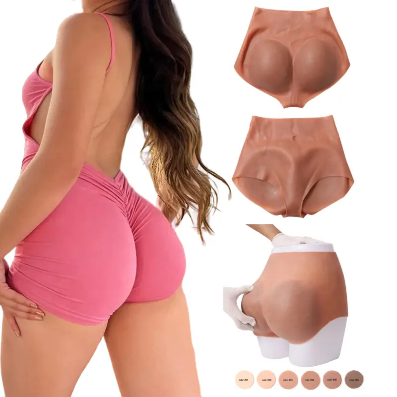 Falso trasero y caderas triángulos panty glúteos levantamiento de glúteos de silicona potenciador de glúteos pantalones acolchados para ropa interior de talla grande