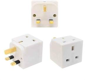 Adattatore a doppia spina a 2 vie/adattatore per prese di prolunga Multi-spine/estensioni della presa a 3 Pin del regno unito 250V 13 Amp Extender di alimentazione - Product Image 6