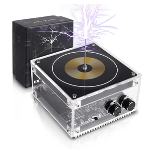ลำโพง Music Tesla Coil,ลำโพงไร้สายแบบสัมผัสไร้สายเครื่องกำเนิดคลื่นสี่เหลี่ยมแบบประกายไฟ - Product Image 1