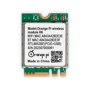 Orange Pi 5 Plus scheda di sviluppo Plug-and-Play RTL8852BE R6 Chip WiFi6 Dual Band 2.4GHz 5GHz 1201Mbps velocità M.2 E-Key