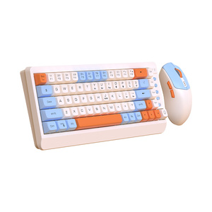Juego de teclado y ratón inalámbricos para juegos a color con teclas multimedia multifunción adecuadas para computadoras portátiles y de escritorio - Product Image 3