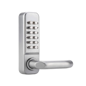 Codice meccanico combinazione serratura porta con maniglia casa appartamento hotel nessuna rete nessuna batteria premere il pulsante del codice - Product Image 1