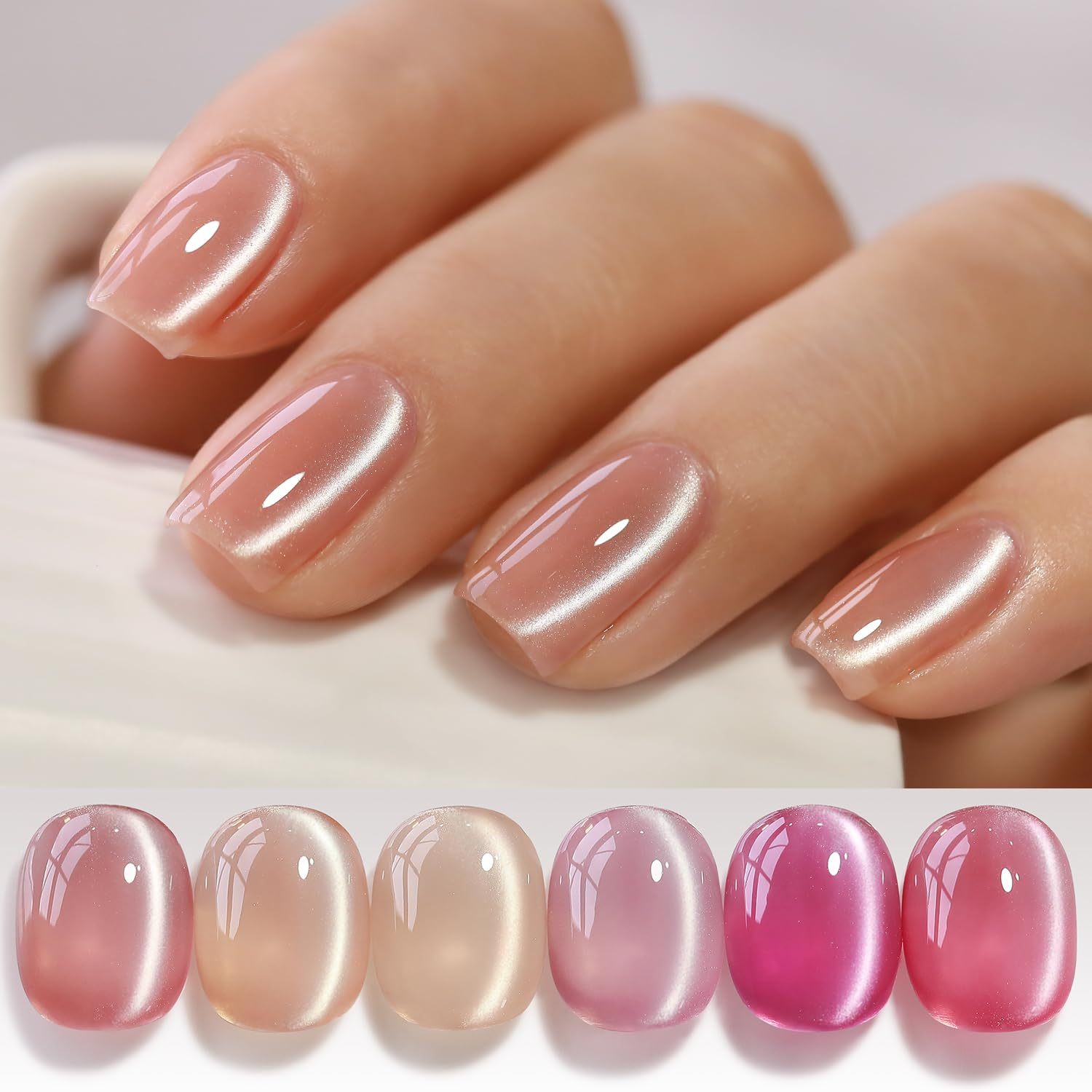 Glass Nude Pink Purple Rose