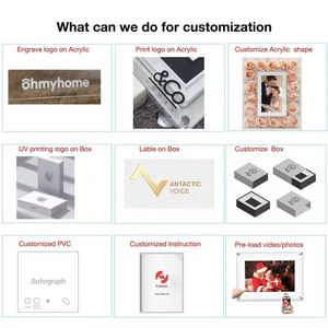 8 pollici acrilico NFC Photo Frame 8GB memoria interna Touch Screen funzionalità WiFi MP4 Video MP3 cristallo digitale Dump Switch - Product Image 4