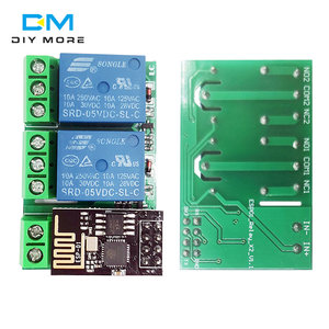 DC5V ESP8266 ESP-01ESP-01S Zweikanal-WIFI-Relais modul mit Relais anzeige und Reset-Taste Low Level Control 2 CH-Relais